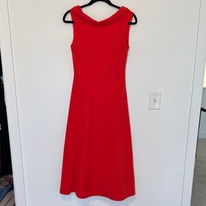 Boden Vibrant Red Midi Dress - Size 6L